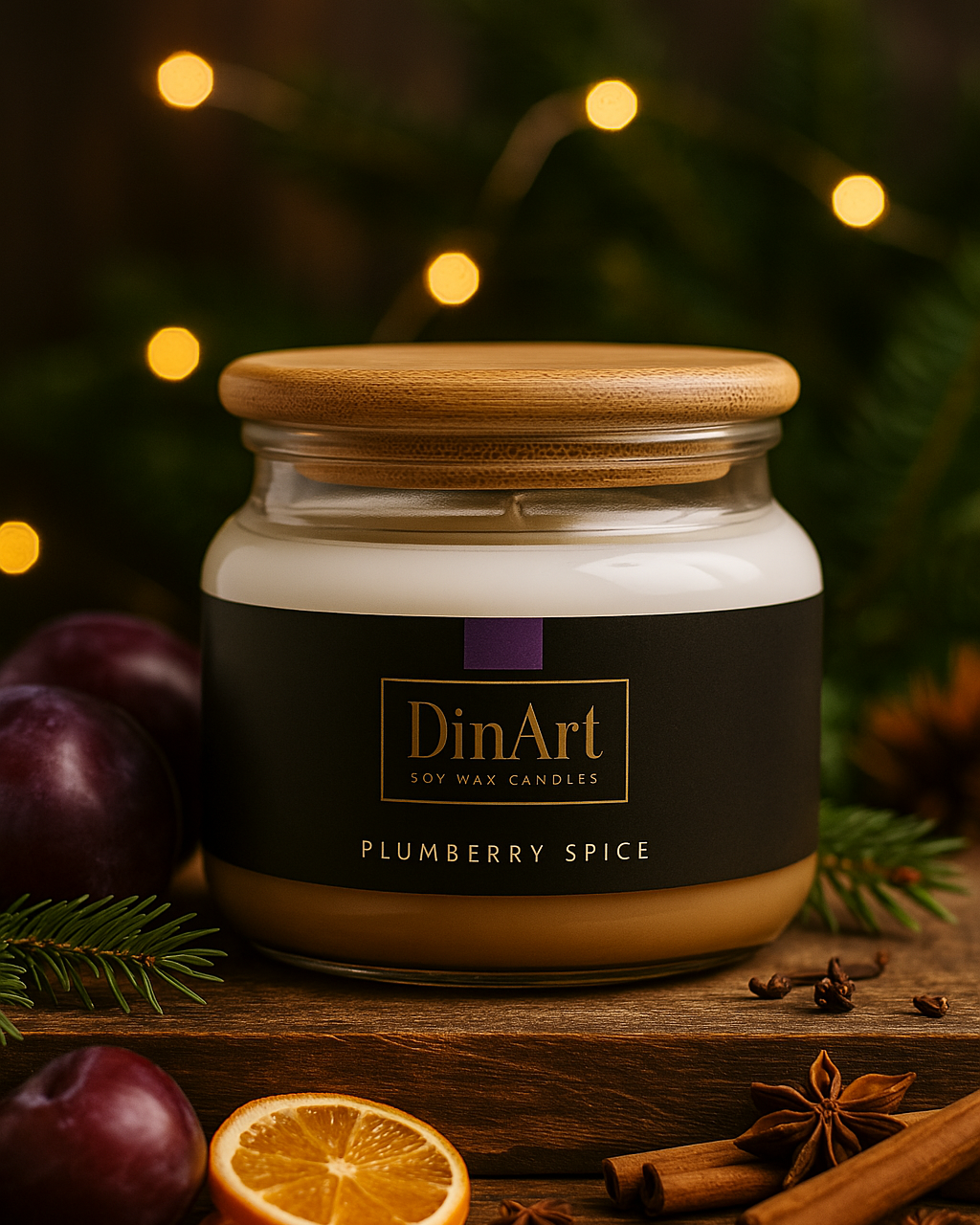 Soy candle generated picture, visual scent presentation