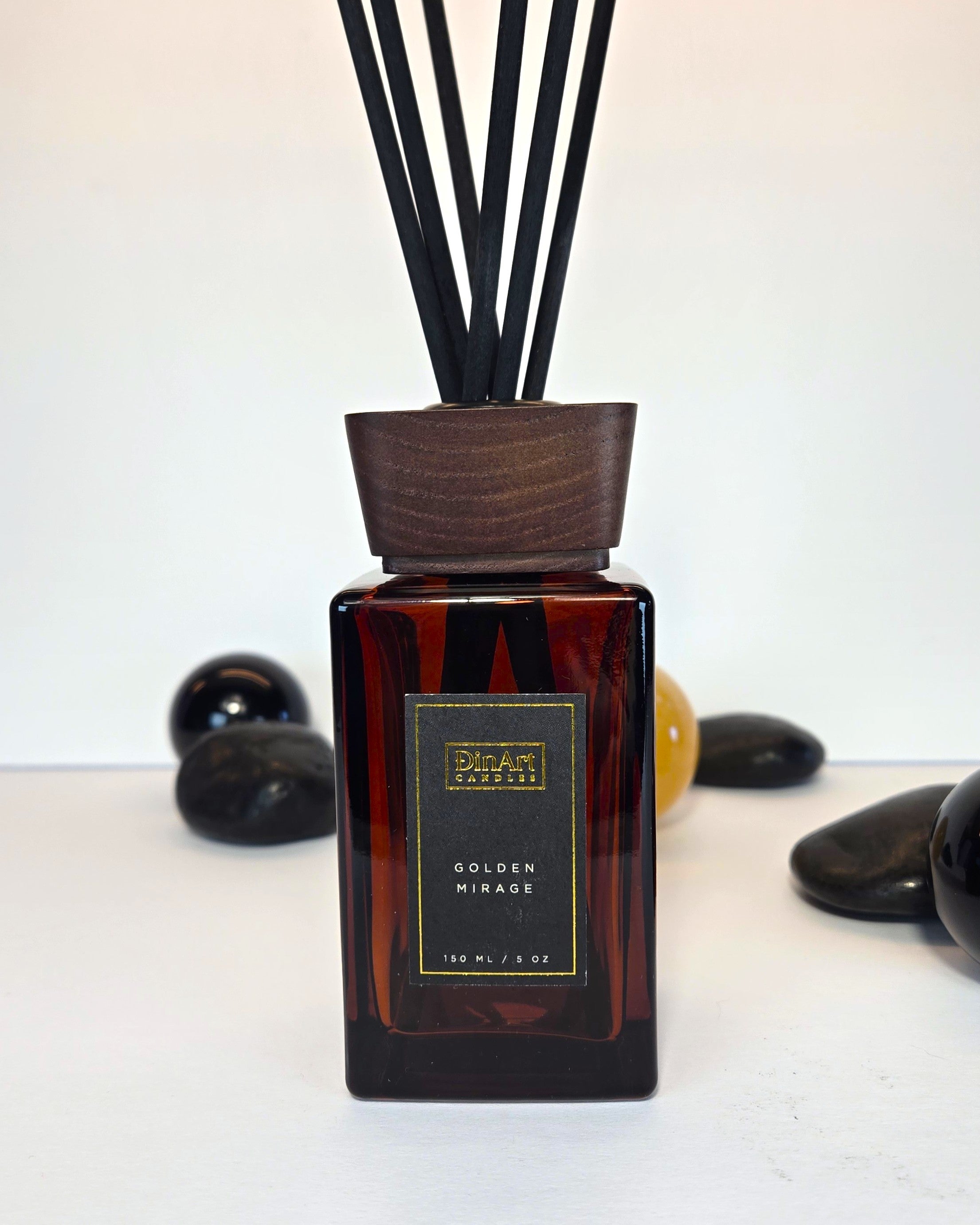 reed diffuser bottle front view